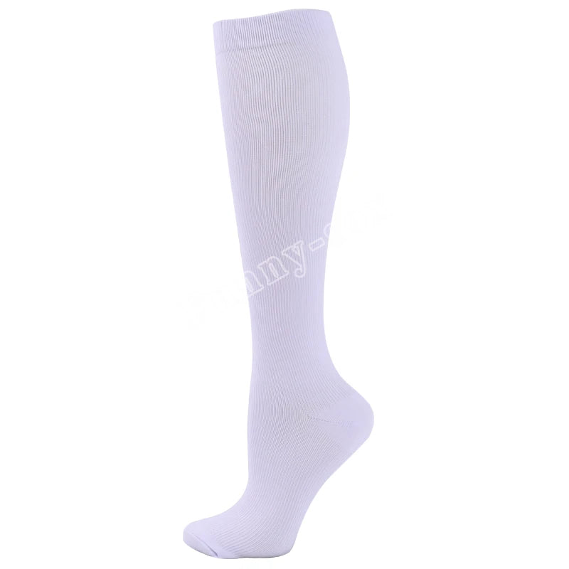 Men Compression Stockings Women Hiking Running Elastic Socks Sports Socks Flight Pregnancy Swollen Varicose Veins Marathon Socks