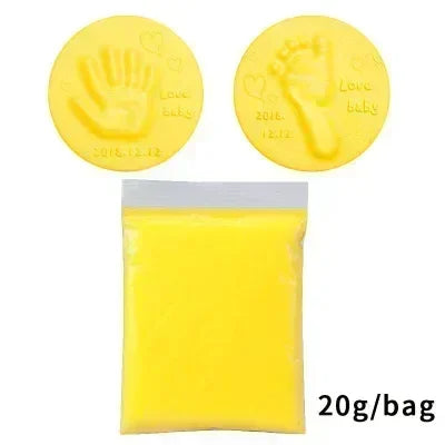 Baby Footprint Clay Makers Infant Air Drying Soft Clay 3D Fingerprint Imprint Paw Kits Parent-child Inkpad DIY Toy Kid Souvenirs