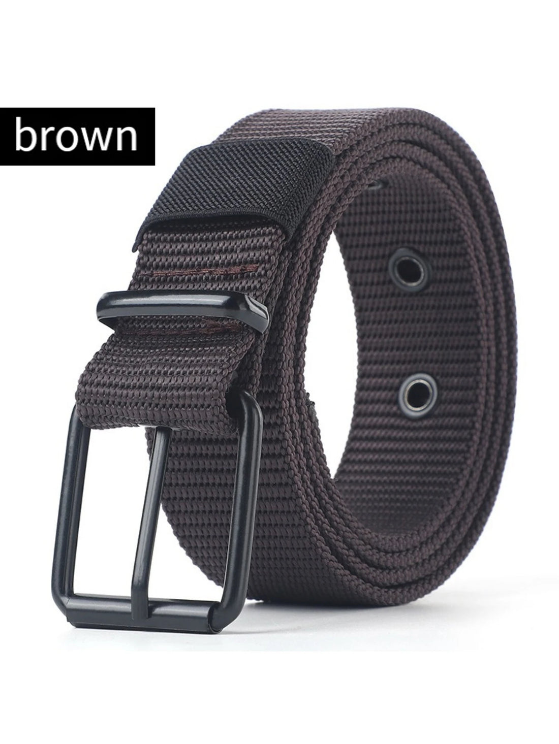 Perforated canvas belt men's needle buckle belt student youth Korean version versatile jeans belt military training extend