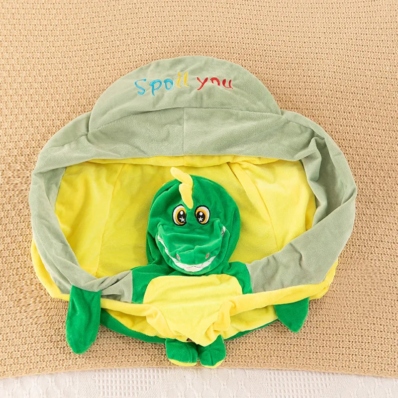 1pc Baby Sofa Support Seat Cover Toddler Cartoon Plush Chair Learning To Sit Comfortable Washable without Filler Cradle