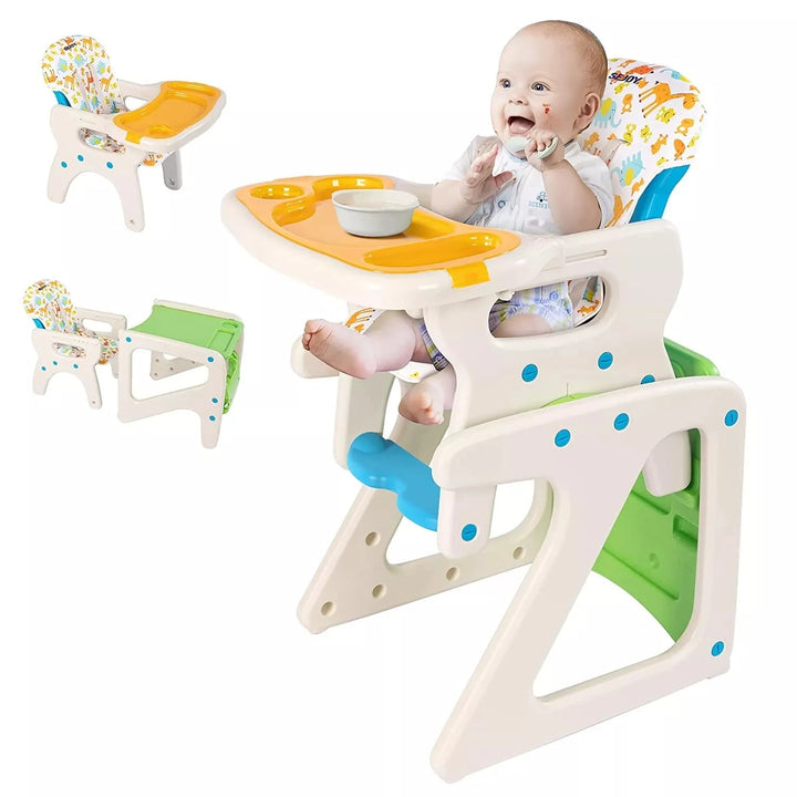 SEJOY High Chairs For Babies Toddlers 3-in-1 Baby High Chair Adjustable Backrest Infant Baby Feeding Chair For Eating