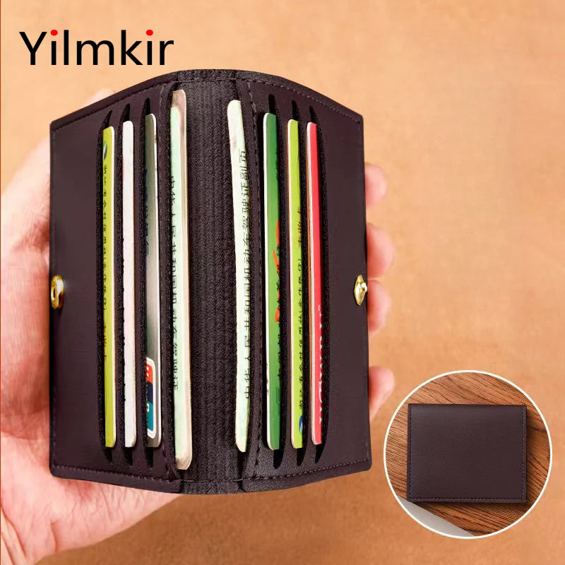 Simplicity Card Holder Wallet for Women RFID Bank Card Driver's License Case Stylish Men Convenient Coin Purse