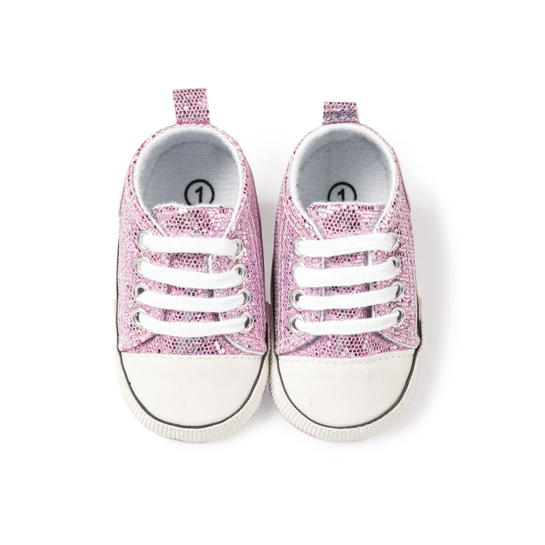 Newborn Baby Shoes Classic Sequins Canvas Shoes Cotton And Anti-slip Infant Casual Sneakers First Pair of Toddler Shoes 0-18M