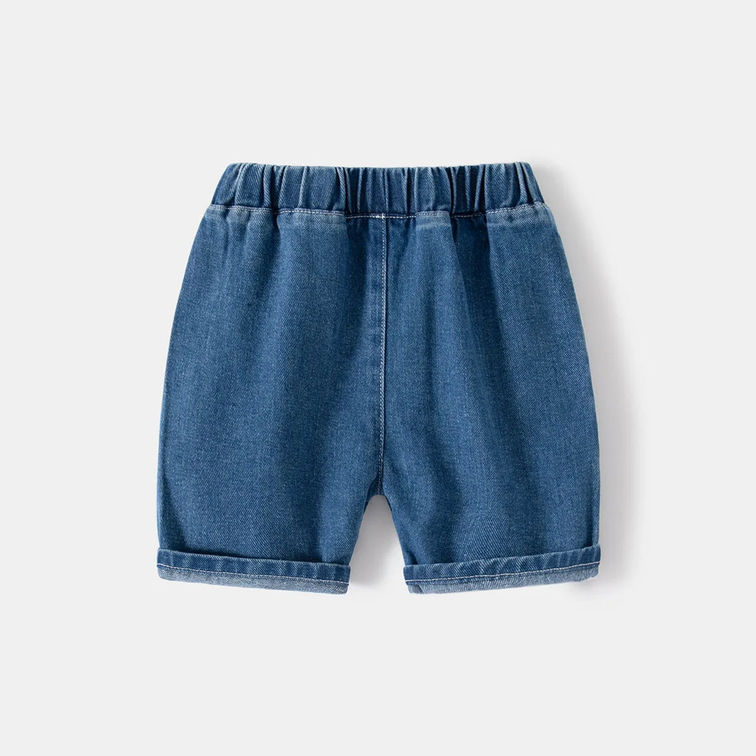 2025 Summer Boys Fashionable Ripped Jeans Children Casual Letter Shorts 2-8Years Kids Elastic Waistband Denim Shorts