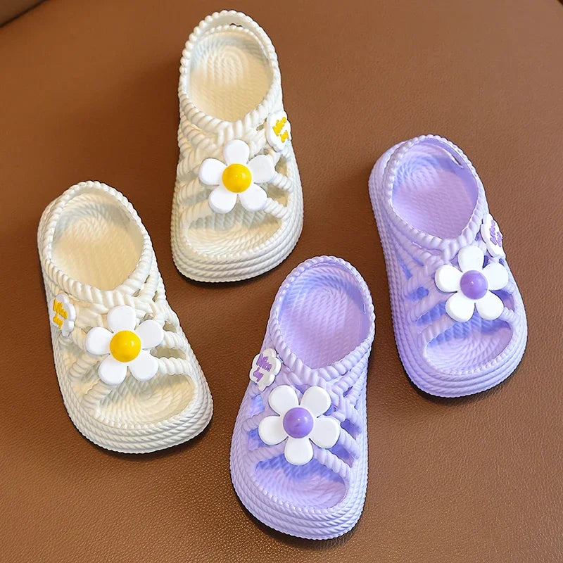 Children's Slippers Summer Girls and Boys Bathroom Home Anti slip Beach Shoes Soft Soled Baby Sandals