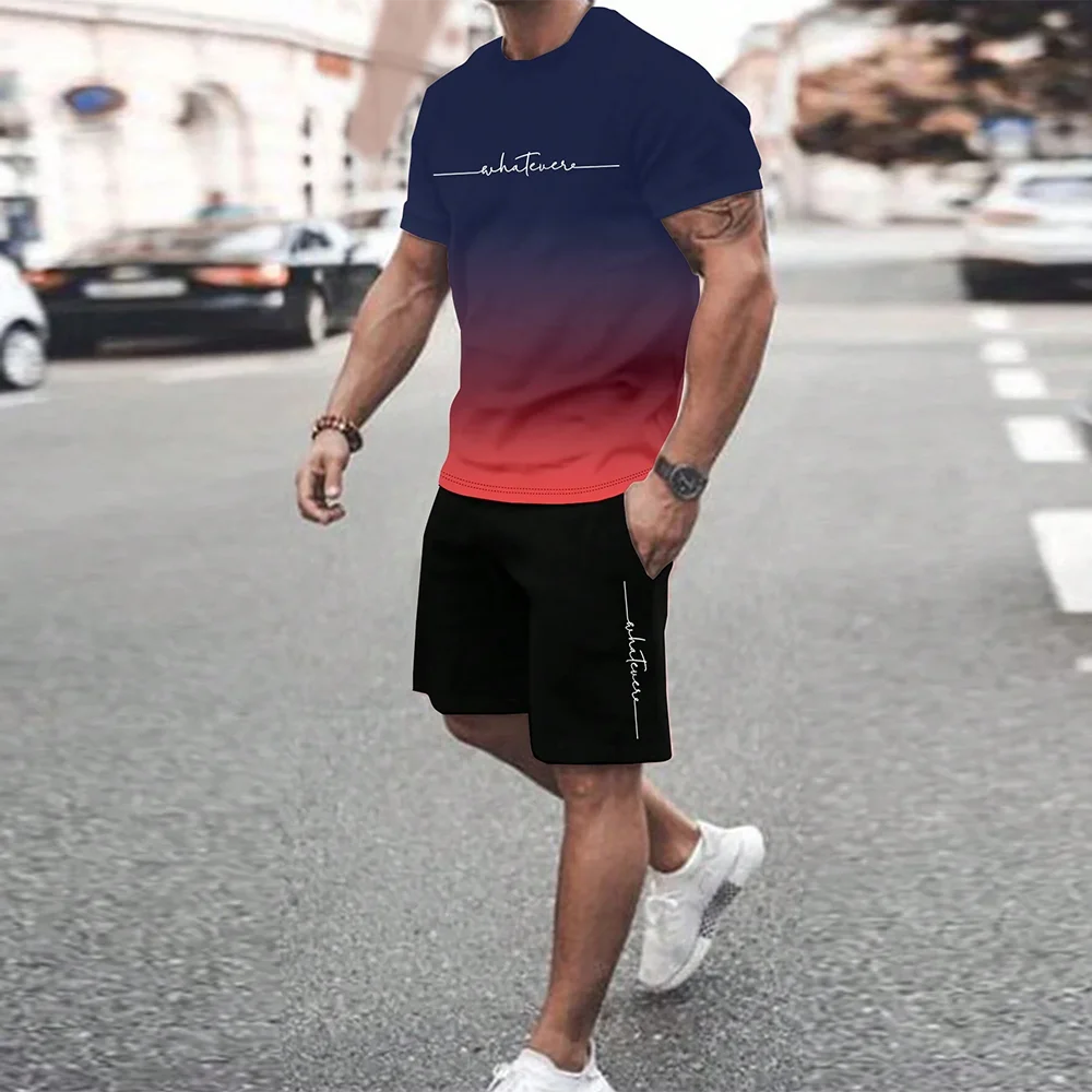 Trendy Summer Casual Also Suitable For Sports Shorts Short Sleeved 2024 New Men S Oversized Loose Quick Drying Summer Suit