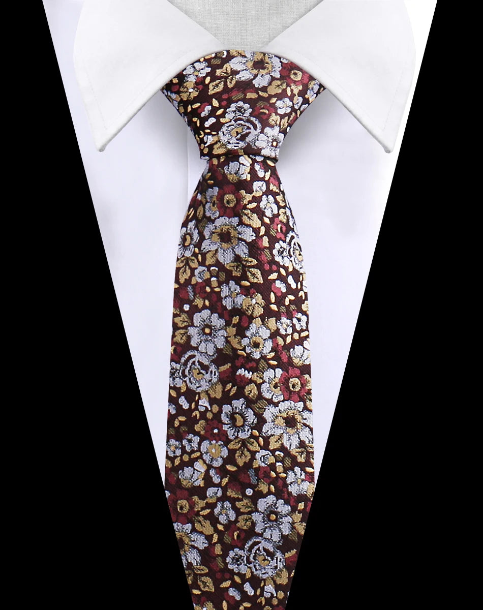 Mens Tie Luxury Necktie For Men Business Wedding Party New Design Neck Tie Paisley Necktie Floral Wedding Style Mens Gravat Gift