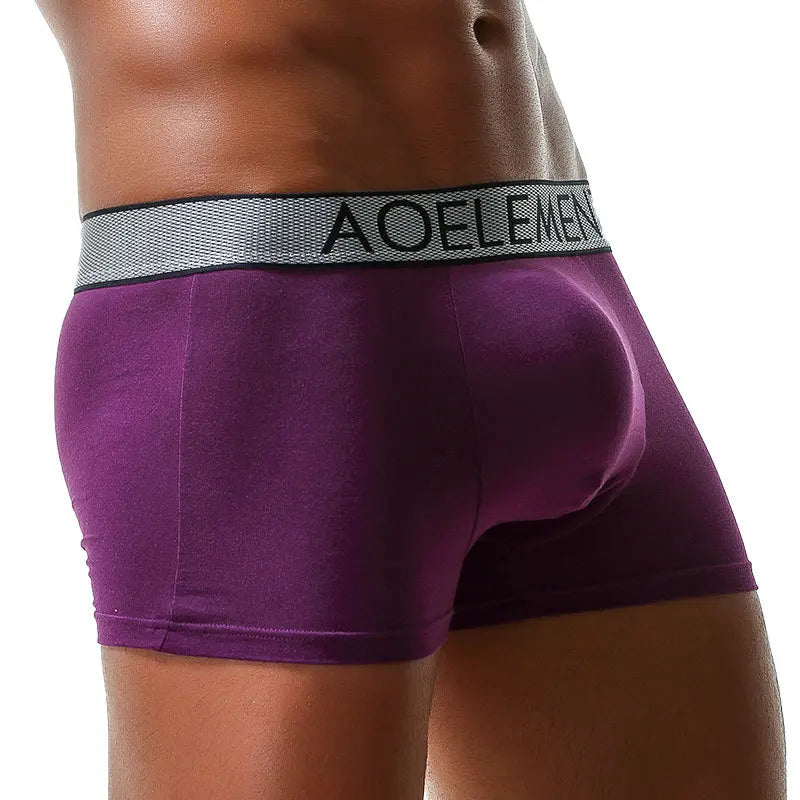 Sexy Men Underwear Modal Boxer Shorts Breathable Panties Man Bullet Separation Pouch Underpants Male Trunks Cueca Calzoncillo