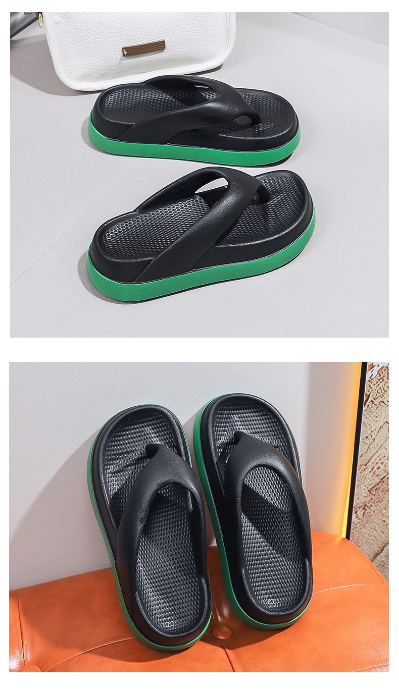 Woman flip flops Popular Design Shoes 2024 trend Casual Platform Sandals non-slip Outdoor slippers Unique features Flat sandals