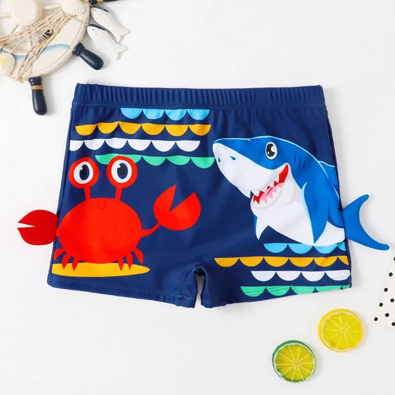 Make a Statement at the Pool with Our Stylish and Comfortable Children's Swim Trunks - Perfect for Boys 3-8 Years