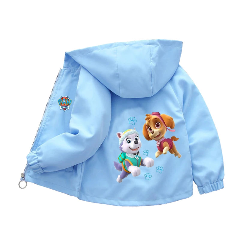 Spring Baby Boys Girls Coats Cartoon PAW Patrol Hoodies Jacket For Kids Sweatshirt Children Windbreaker Outerwear 1-10 Years