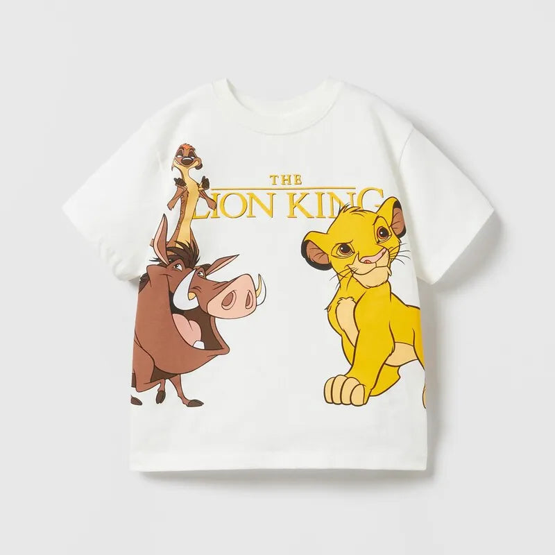 2023 Summer New Children's Clothing Baby Girls Short Sleeve Basic Tops Cartoon T Shirt For Kids Boy