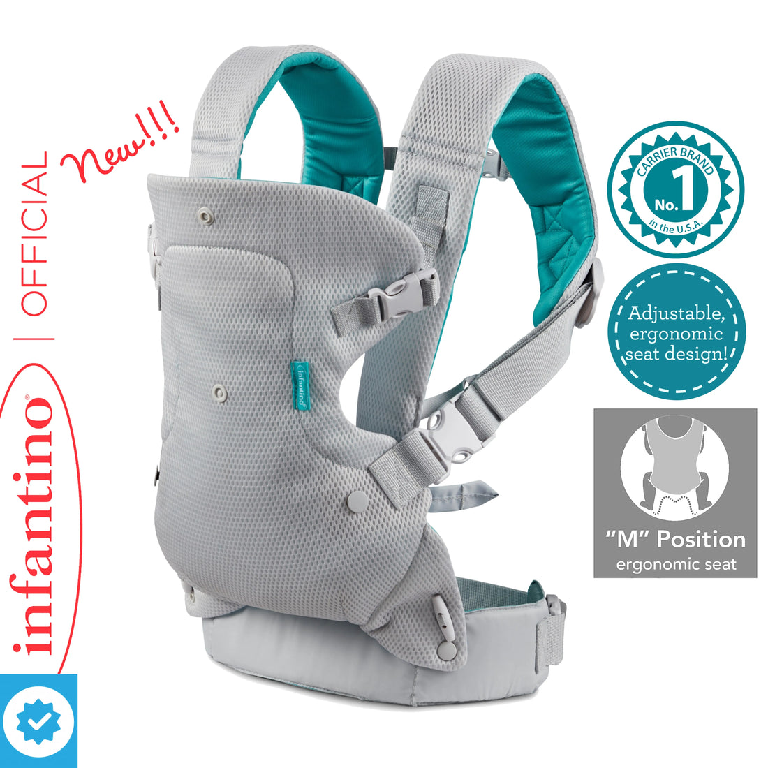 Advanced 4-in-1 Baby Carrier Strap Multifunctional Convertible And Washable Ergonomic Lumbar Stool Baby Carrier Strap