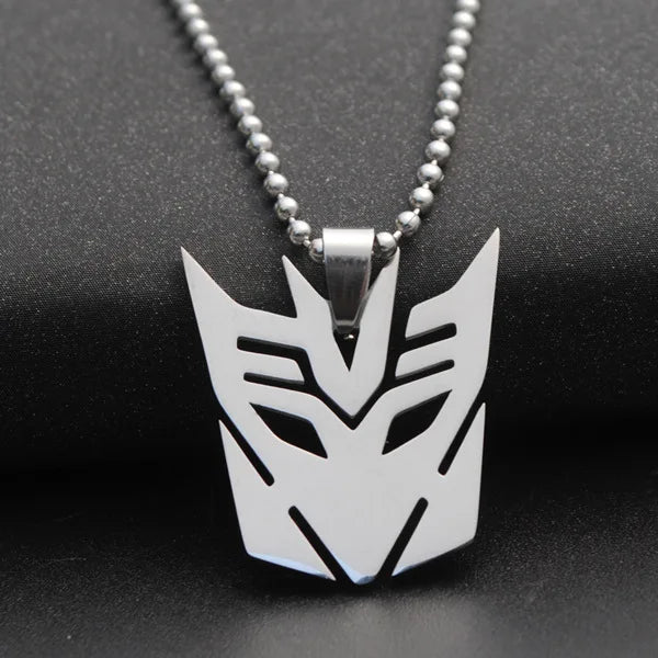 HNSP Bat Flash Stainless Steel Pendant Chain Necklace For Men Jewelry Boy Anime Accessories Gift