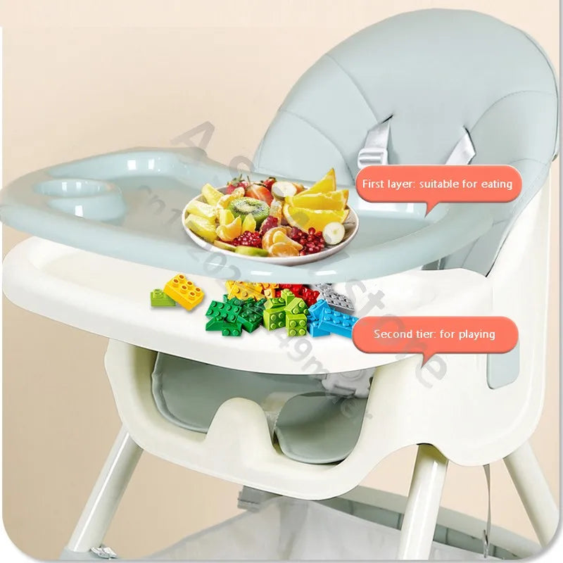 baby multifunctional lift home learning to sit dining table chair/Children's dining chair / baby eating foldable seat