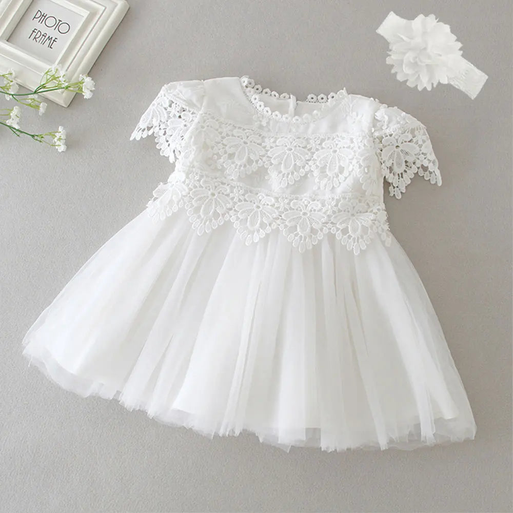 Hetiso Baby Girls Dress Long Sleeve Kids First Birthday Ball Gown Infant Dresses for Baptism Bridesmaid party 3-24 month