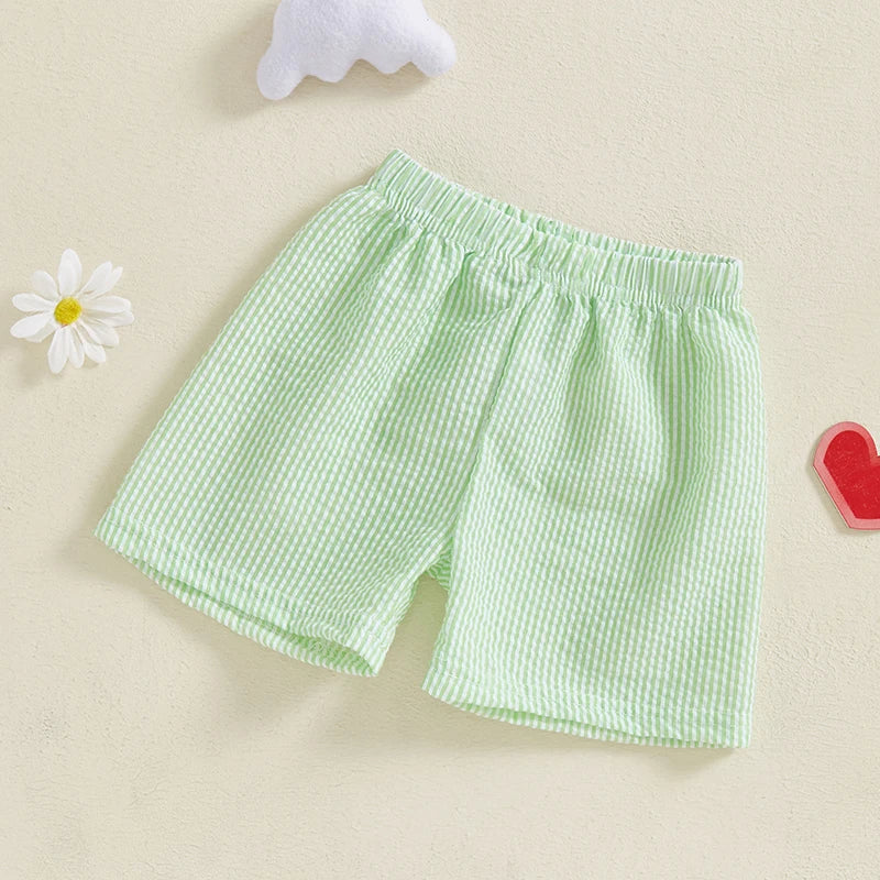 Cute Toddler Kids Denim Shorts Elastic Waist Casual Fashion Loose Short Pants for Boys and Girls Summer Wear