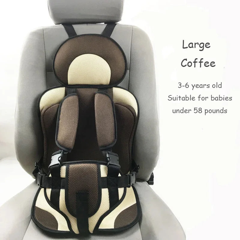 Child Safety Seat Mat for Kids 6 Months to 12 Years Old Breathable Chair Mats for Baby Car Seat Adjustable Stroller Seat Pad