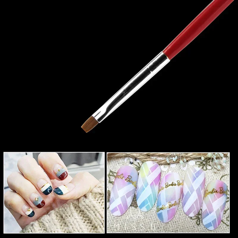 5/20Pcs Nail Art Brush Design Tip Painting Drawing Carving Dotting Pen Professional Nail Brushes Set Nail Art Manicure Tools