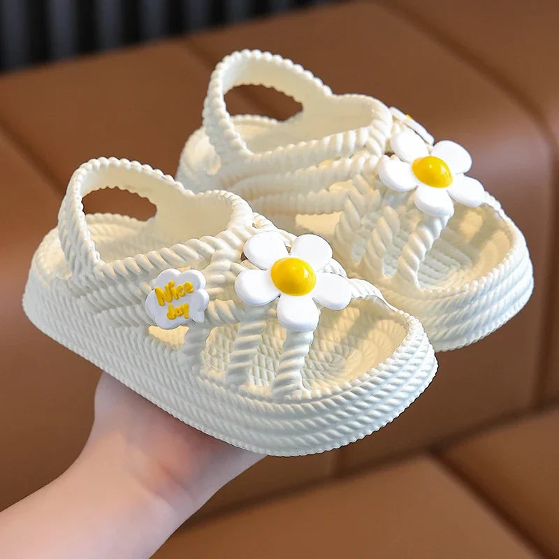 Children's Slippers Summer Girls and Boys Bathroom Home Anti slip Beach Shoes Soft Soled Baby Sandals