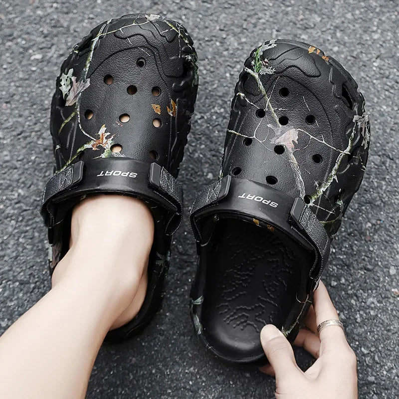 Flat Sandals Men Shoes 2024 Slippers Men Garden Platform Sandals Man Summer Sandals Male Sneakers Outdoor Flip Flops Home Clogs