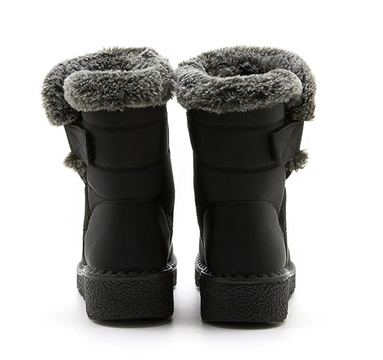 Women's Boots 2024 Trend Winter Shoes For Woman Winter Boots Ankle Low Heels Botas Mujer Waterproof Snow Boots With Fur Shoes