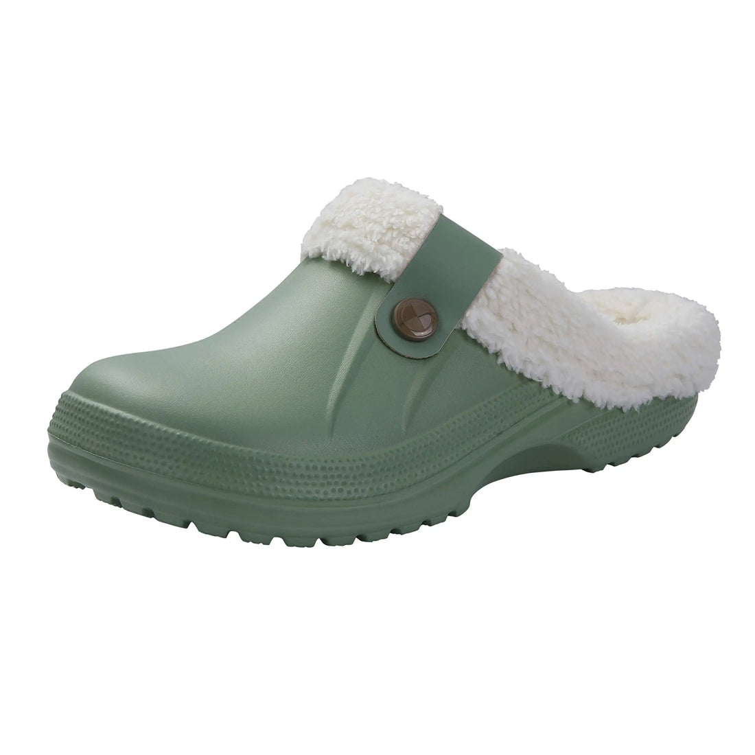 Pallene Fur Lined Clogs Women Men Waterproof Graden Shoes Winter Fuzzy Slippers Plush Bedroom Shoes Outdoor Fashion Fur Clogs