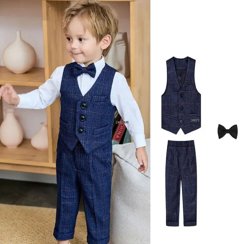 Newborn Baby Boys 1 Year Birthday Suit Kids Photograph Suit Children Formal Wedding Dress Teenager Performance Party Costume