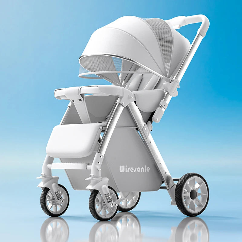 0-6 Years Old Baby Strollers can Sit and Lie Down High Landscape Lightweight Folding Two-way Stroller Children Stroller