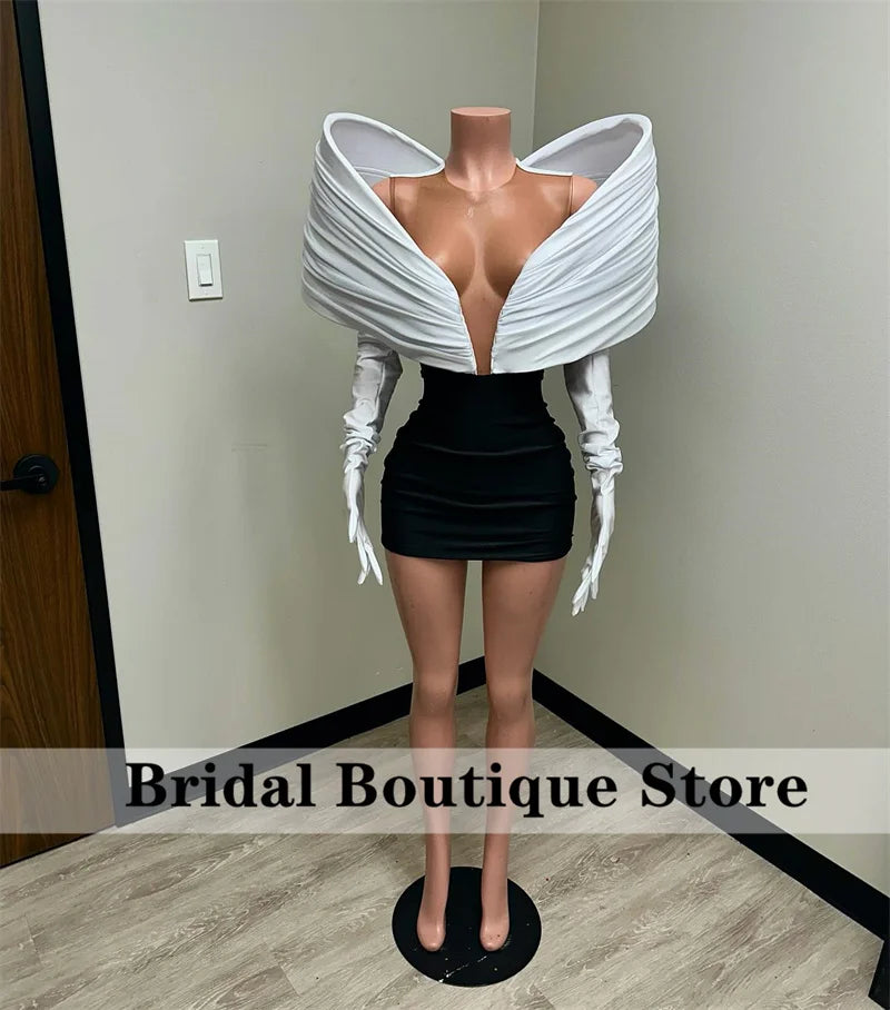 Stunning New Arrival 2024 Red Prom Gown With Two Gloves Off Shoulder Birthday Party Cocktail Dresses Robe De Bal Customized