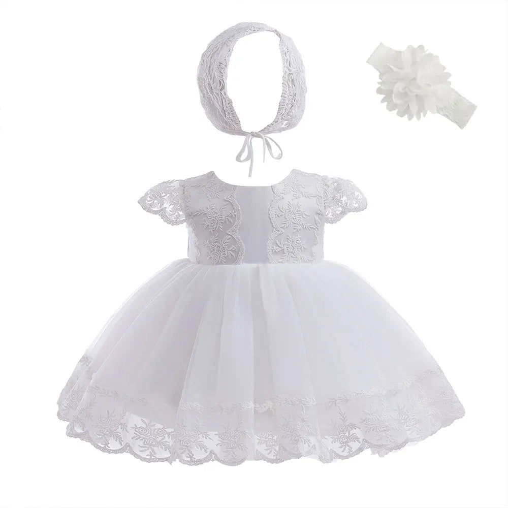 Hetiso Baby Girls Dress Long Sleeve Kids First Birthday Ball Gown Infant Dresses for Baptism Bridesmaid party 3-24 month