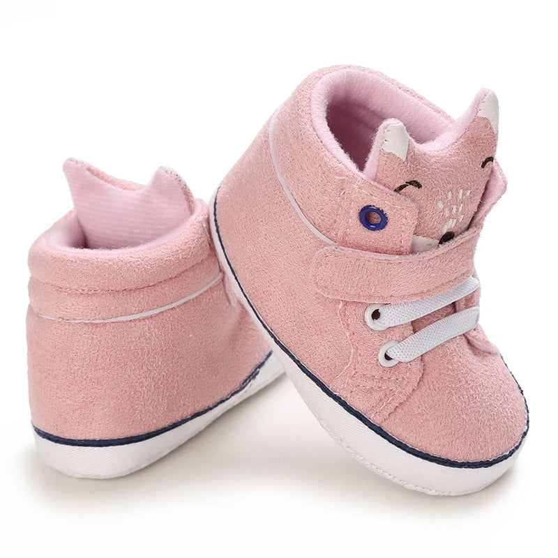 Spring and Autumn Women's Baby Casual Sports Shoes Soft Sole Anti slip Indoor and Outdoor Walking Shoes First Step Walking Shoes