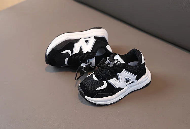 Boys and Girls Fashion Casual Sneakers Kid's Trend Chic Running Shoes Basketball Shoes Children Flat Baby Toddler Outdoor Shoes