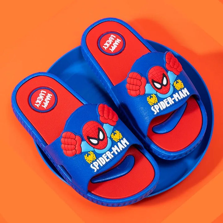 Disney Children's Slippers Cartoon Boys' Summer Home Shoes Boys Sandals Waterproof Anti-slip Kids Garden Shoes Size 24-39