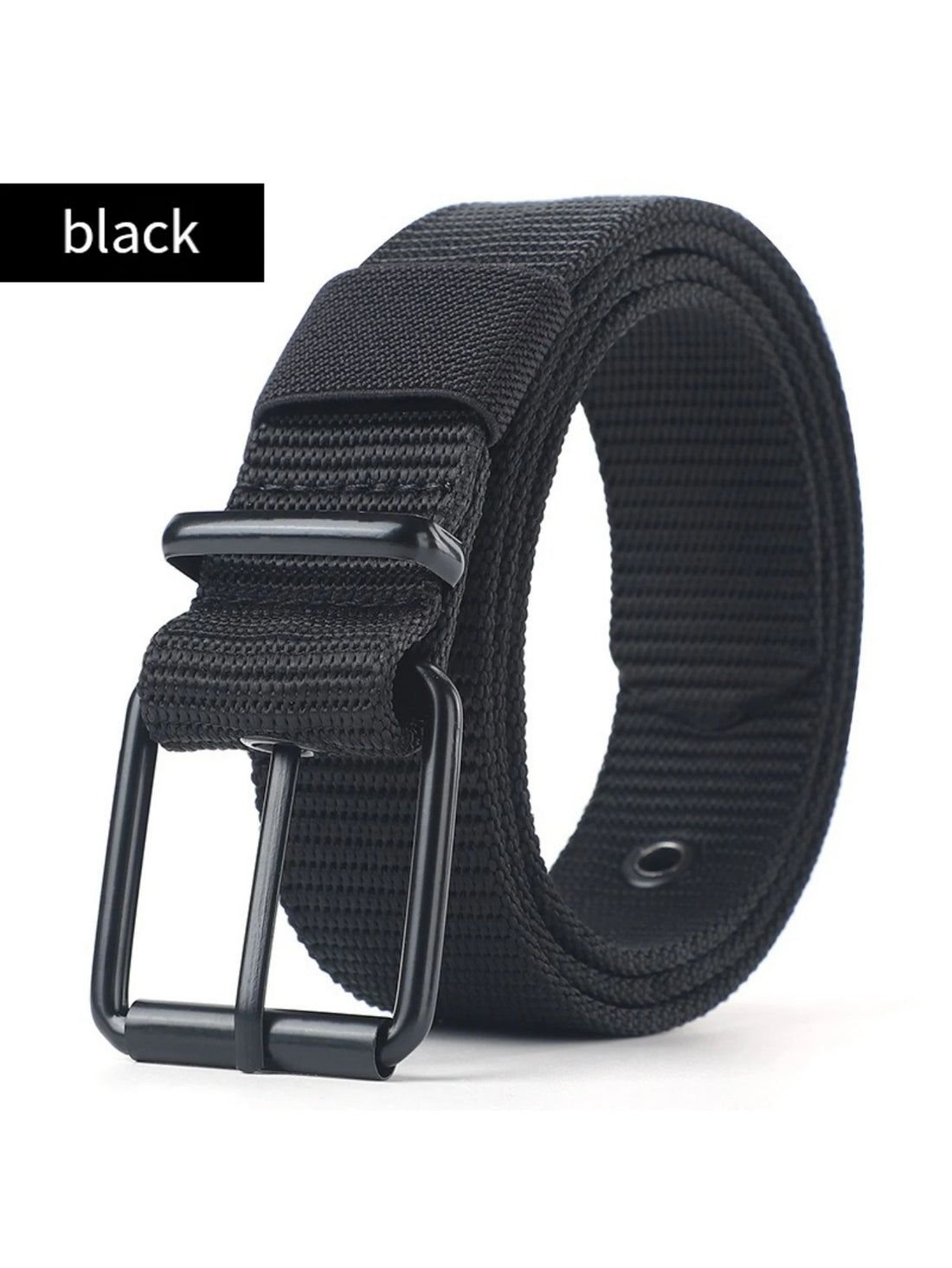 Perforated canvas belt men's needle buckle belt student youth Korean version versatile jeans belt military training extend