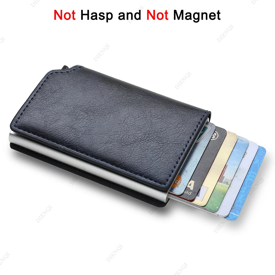 Anti Thief Rfid Credit Card Holder Smart Minimalist Wallet Men Women Slim Bank Cardholder Case Money Bag Cash Creditcard Purse