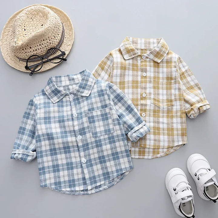 DIIMUU Spring Autumn Kids Baby Boys Cotton Clothes Shirt Toddler Girls Tee Clothing Children Wears Infant Blouse 1 2 3 4 5 Years