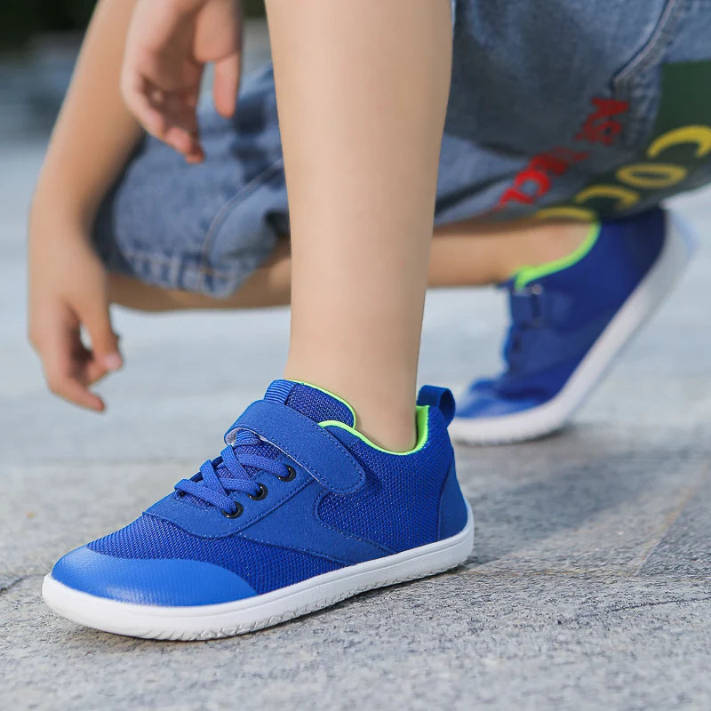 Kids Wide Comfortable Sports Shoes Boys Girls Breathable Sneakers Children Elastic Light Outdoor Running Walking Shoes