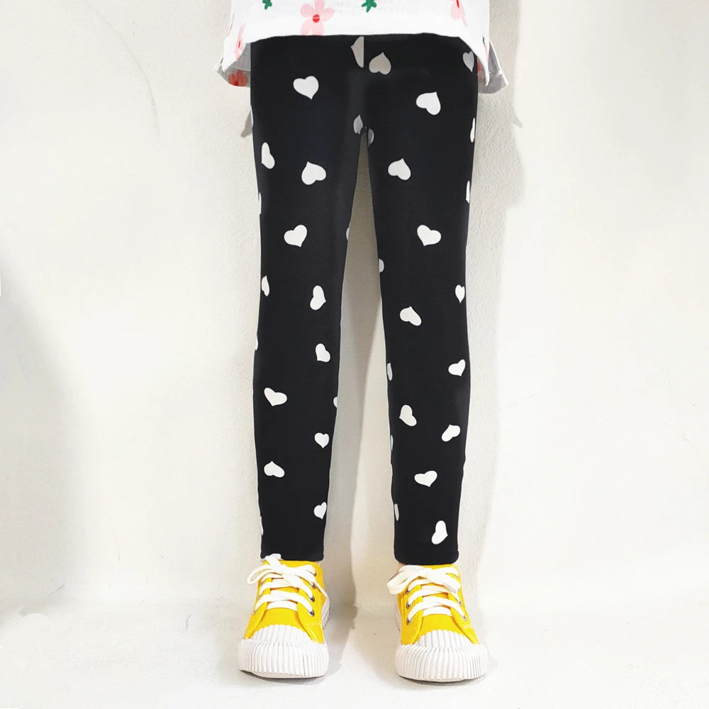 Girls Leggings Summer Kids Print Pants Babys Girls Skinny Leggings Children Girl Slim Elasticity Trousers Pencil Pants 2-13 YEAR