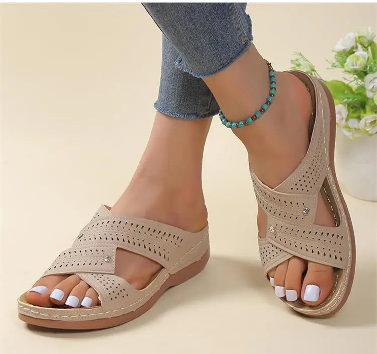 Summer Shoes Sandals Women Non-Slip Shoes For Women Slides Women Shoe Wedge Shoes Woman Plus Size Footwear Female Slipper