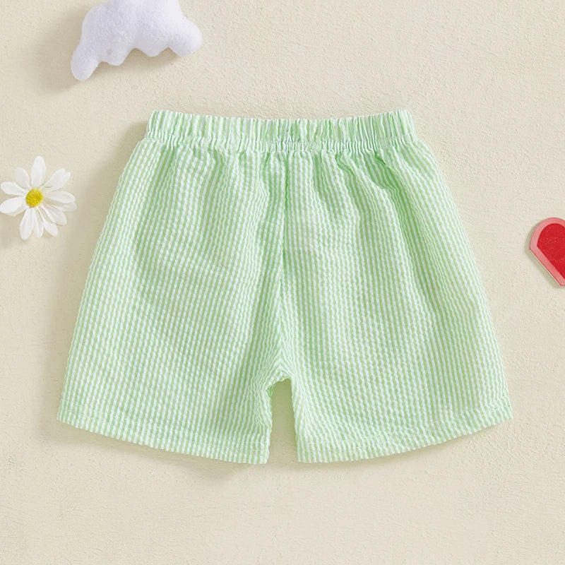 Cute Toddler Kids Denim Shorts Elastic Waist Casual Fashion Loose Short Pants for Boys and Girls Summer Wear