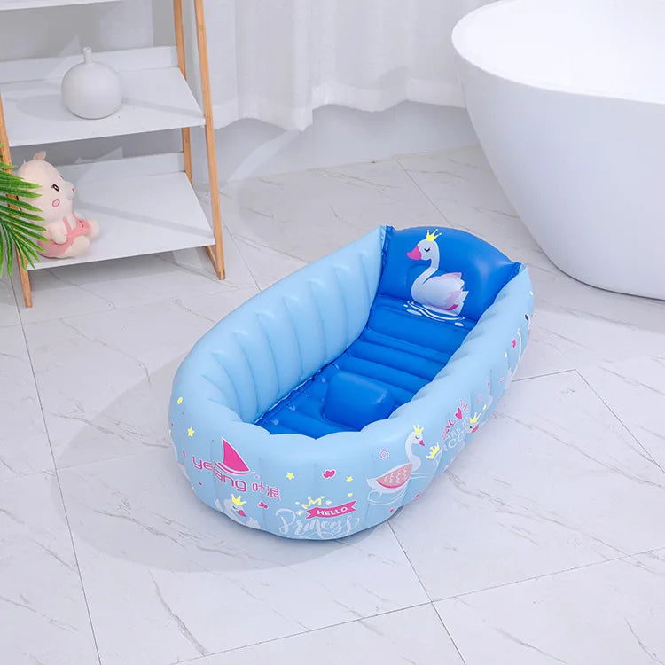 HappyFlute Baby Swimming BathTub Kids Portable Outdoor Inflatable Pool Children Basin Bathtub Newborns Swimming Pool