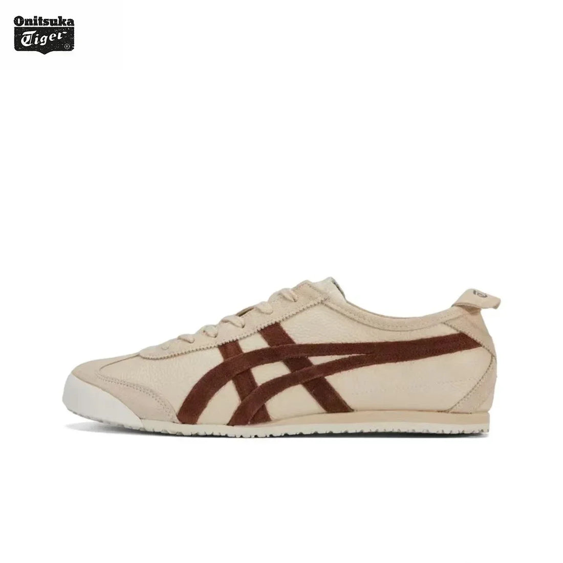 Asics Onitsuka Tiger MEXICO 66 Original Shoes Classic  Tiger Onitsuka Women Men Sneaker Lightweight Silver White