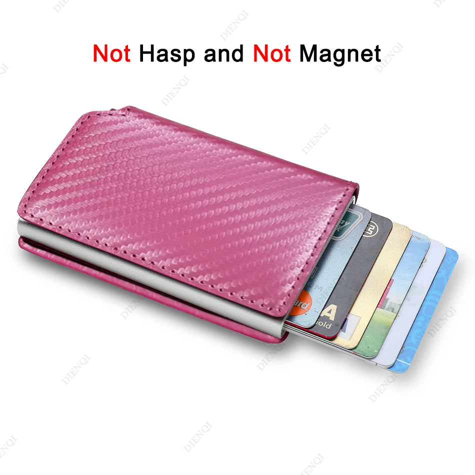 Anti Thief Rfid Credit Card Holder Smart Minimalist Wallet Men Women Slim Bank Cardholder Case Money Bag Cash Creditcard Purse