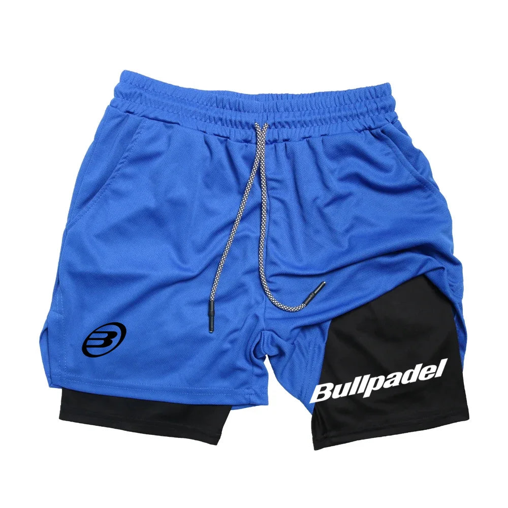 New Men's Padel Sport Shorts Summer Male Breathable Tennis Shorts Quick-Drying Badminton Trousers Outdoor Running Sportwear