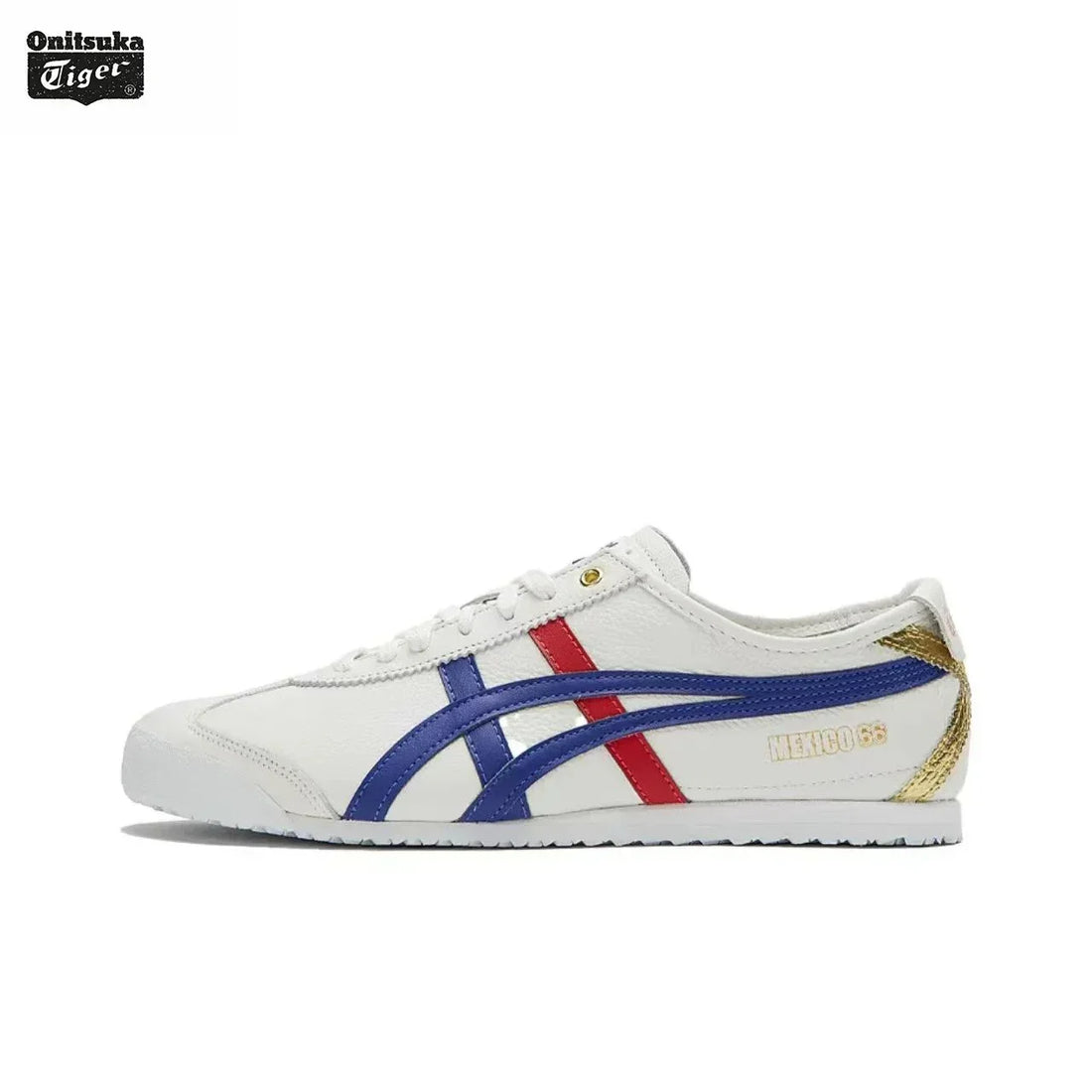 Asics Onitsuka Tiger MEXICO 66 Original Shoes Classic  Tiger Onitsuka Women Men Sneaker Lightweight Silver White