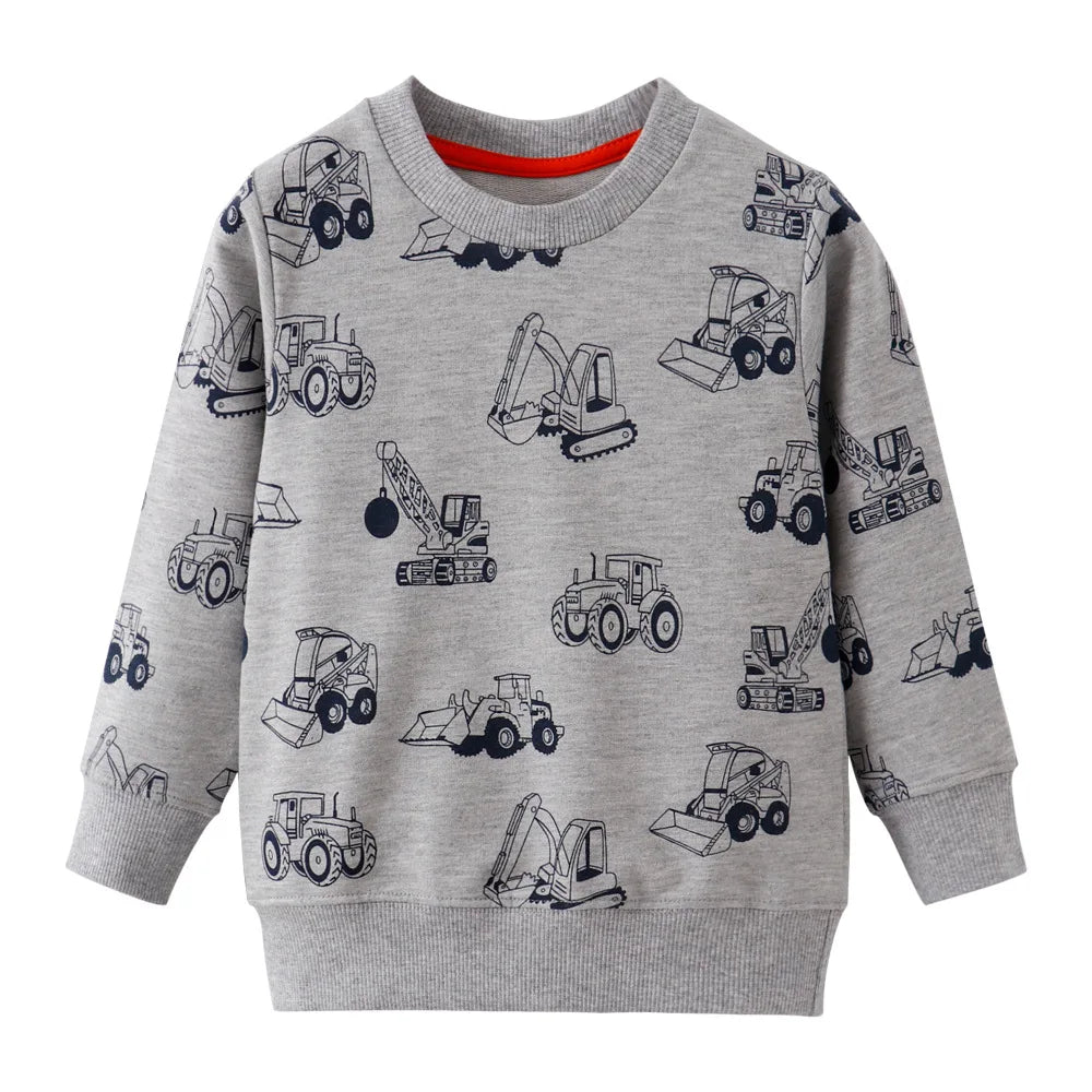 Little maven Baby Boys Clothes Autumn Cotton Tiger Pattern Sweatshirt New Fashion and Comfort Sport wear for Kids 2 to 7 years