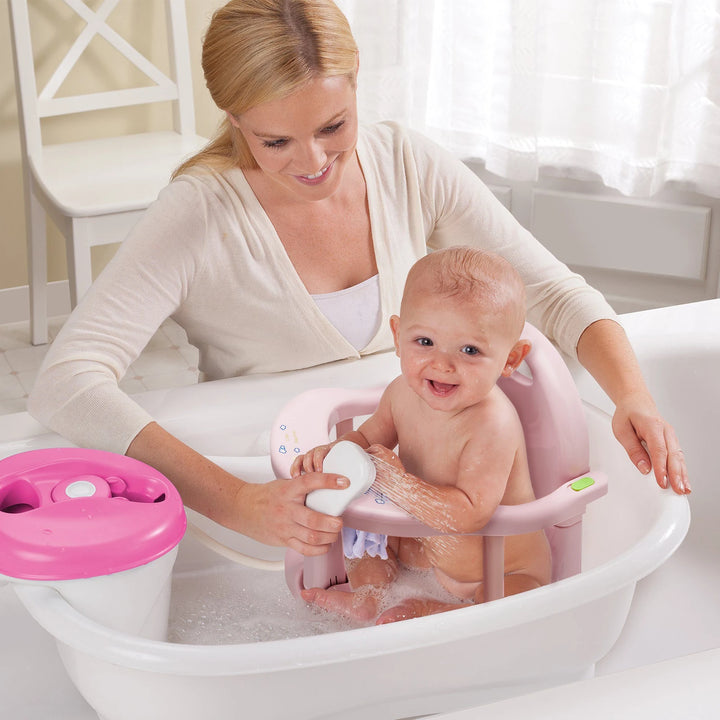 Baby Foldable Bath Seat for Tub Sit Up, Infant Toddler Bathtub Seat, Safety Baby Shower Chair Bath Tub Seater with Suction Cups