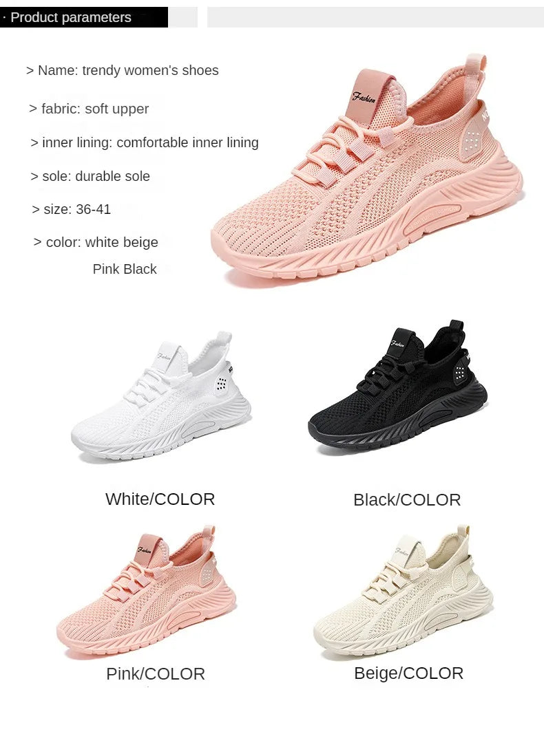 2023 new Women's Sports Shoe Fashion Women's Shoes Breathable Ultra-light Mesh Hollow Women's Shoes Casual Shoes Shoes for Women