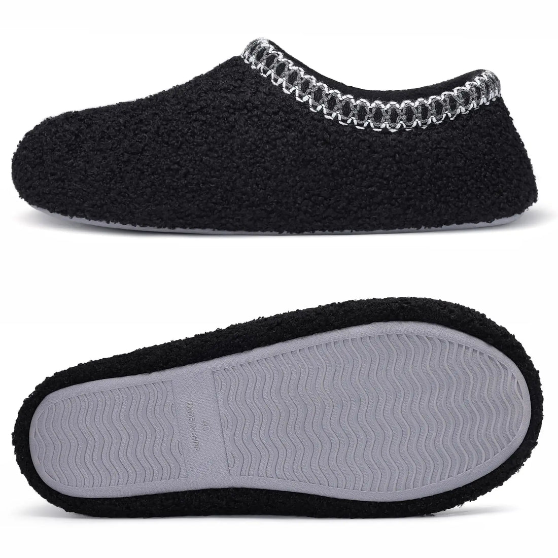 Eyriphy Plush Women Slippers New Curly Fashion Warm Shoes Winter Comfort Flat Shoes Non-Slips House Shoes For Indoor And Outdoor